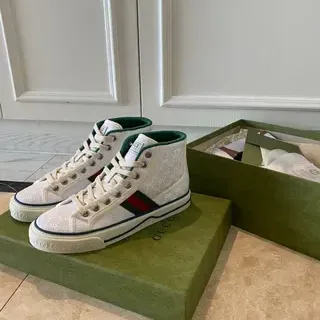 Gucci Rhyton Monogram-Print zapatillas de lifestyle de caña alta