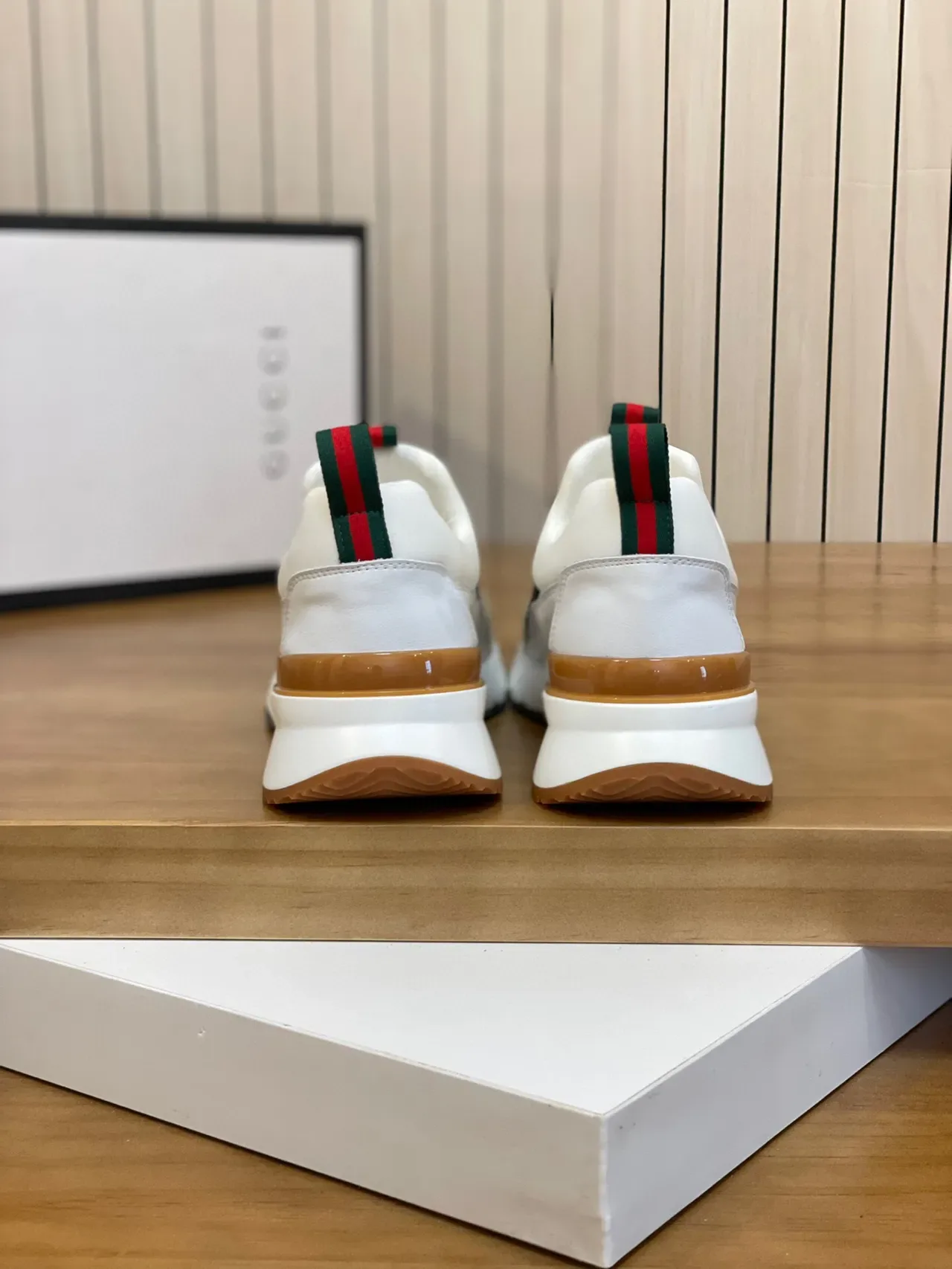 Gucci Screener 米色 GG Monogram Web Strap 生活方式运动鞋 8