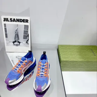 Gucci Screener Azules Naranjas Púrpuras Zapatillas estilo de vida
