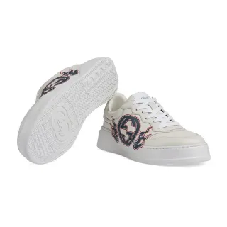 Gucci Screener con bordado de llamas GG cuero zapatillas lifestyle