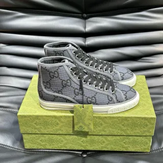 Gucci Screener Gray GG Monogram High-Top zapatillas lifestyle
