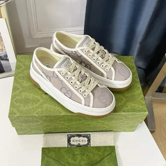 Gucci Screener baskets basses en maille et GG Monogram sneakers lifestyle 8