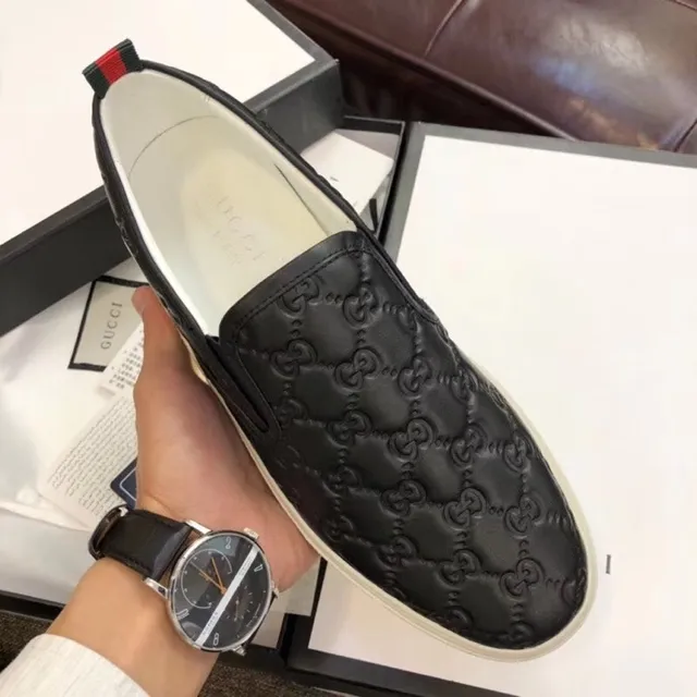 Gucci Screener cuiltado GG negro mocasines 2