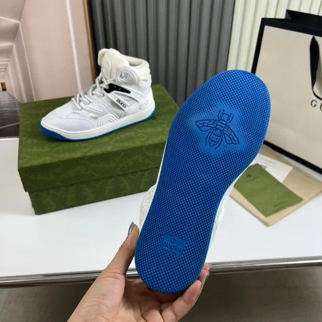 Gucci Screener Blancos y Azules zapatillas lifestyle 2
