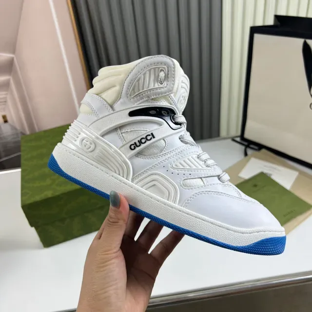 Gucci Screener Blancos y Azules zapatillas lifestyle 4