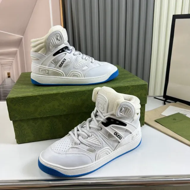 Gucci Screener Blancos y Azules zapatillas lifestyle 7