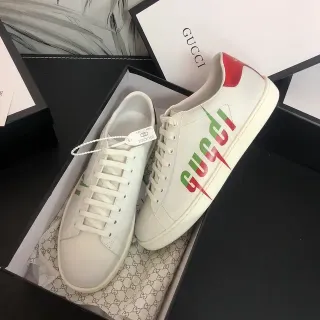Gucci Screener Zapatillas Lifestyle con Logo Blanco Rojo Verde