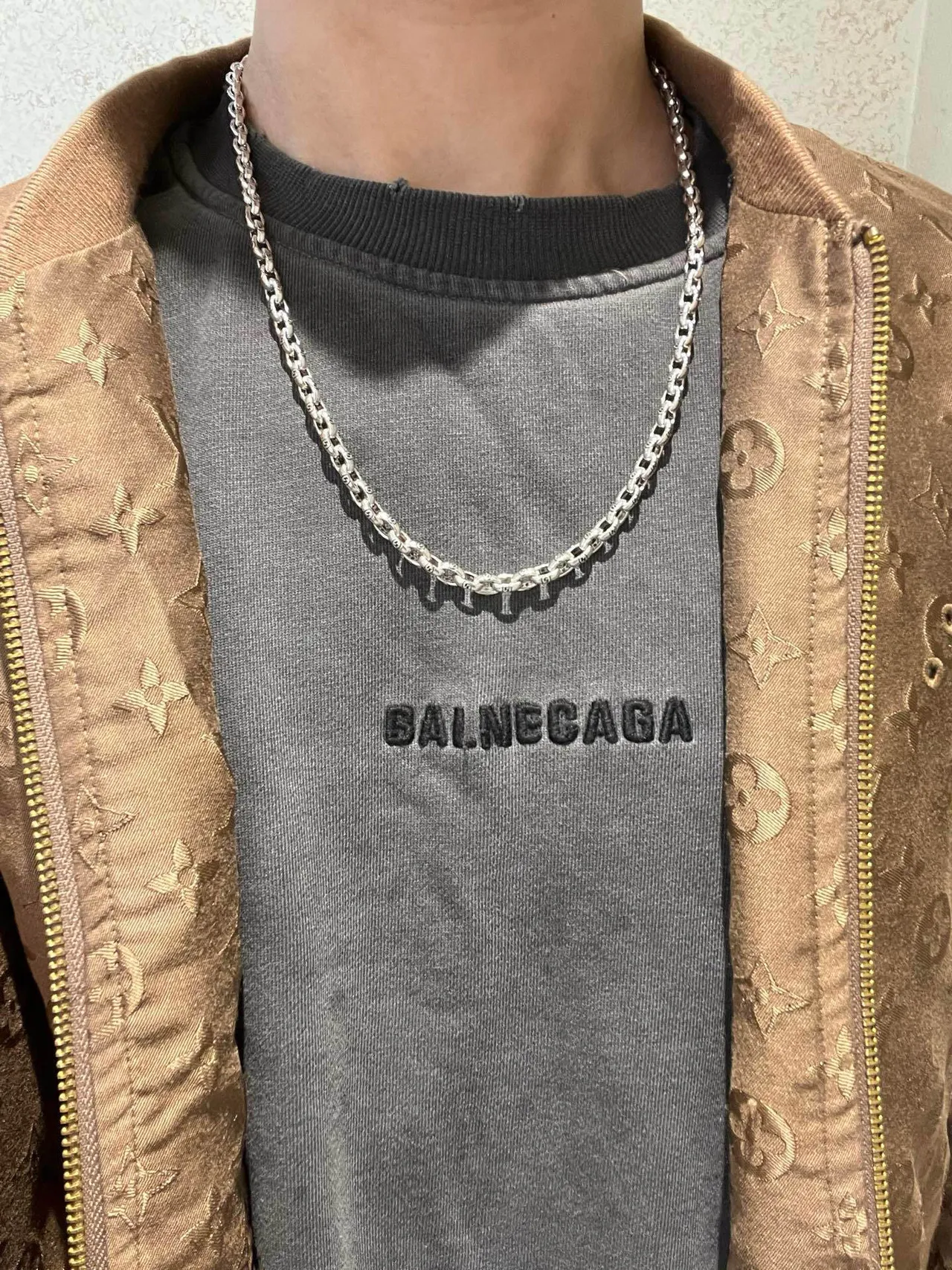Gucci Silver-Toned Oval-Link Chain Necklace 8