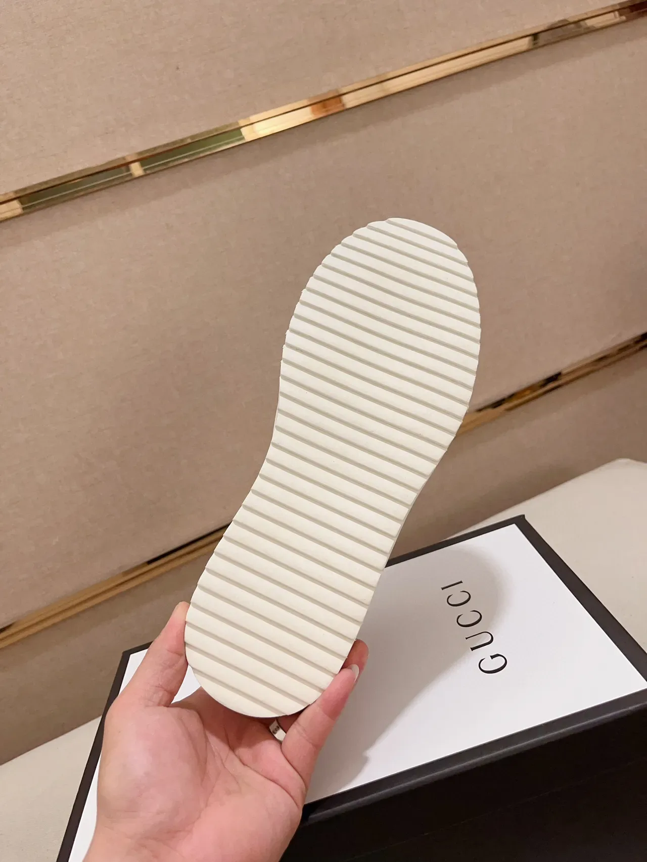 Gucci Tennis 1977 White and Beige GG Monogram Lifestyle Sneakers 9