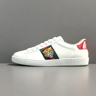 Gucci Tennis 1977 Zapatillas Lifestyle Blancas Verdes Rojas Tigre