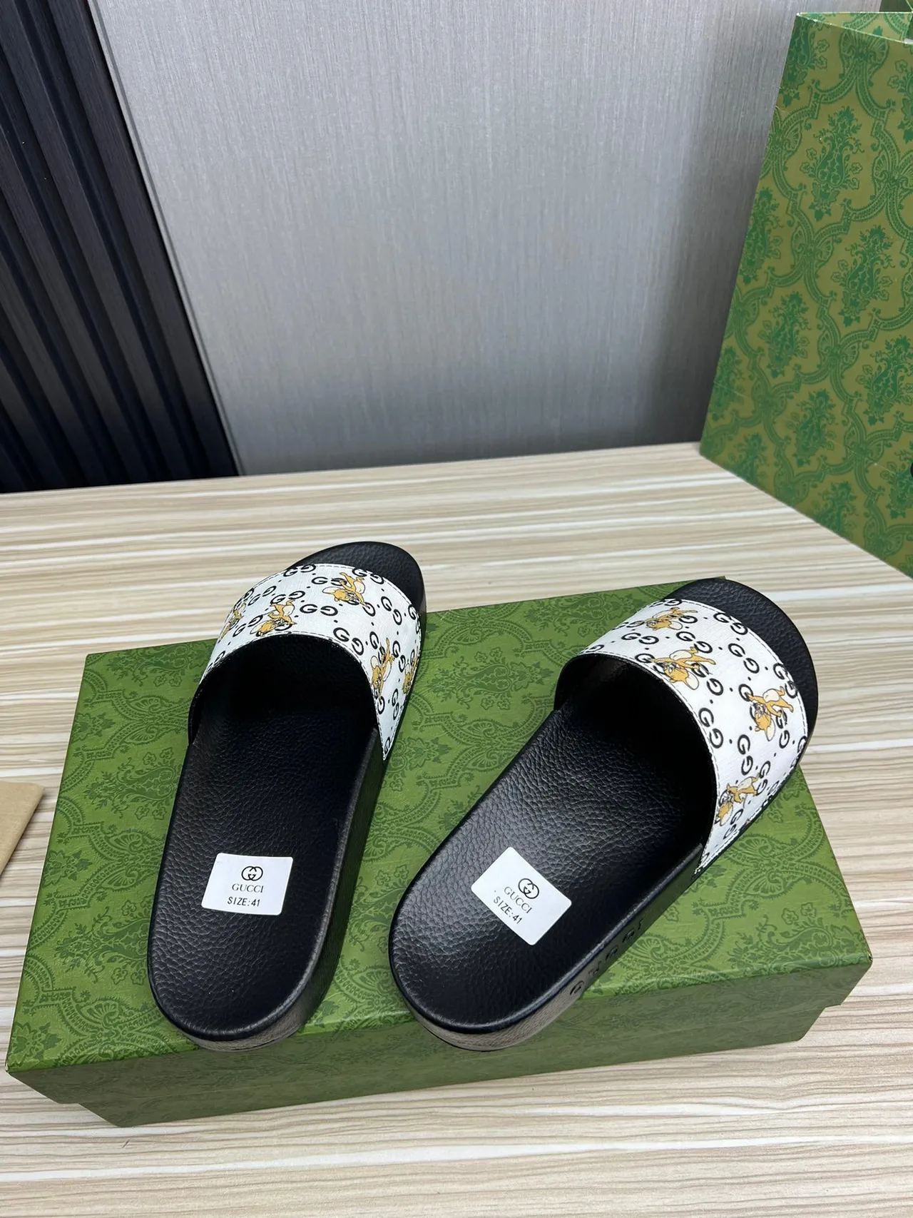 Gucci Tom & Jerry GG imprimé glisseuses 6