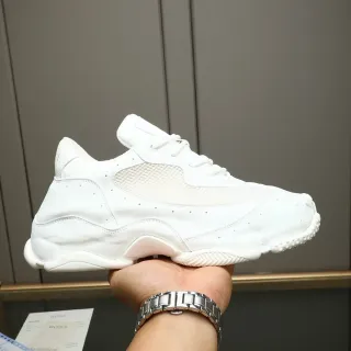 Gucci White Perforated Leather Mesh Sneaker