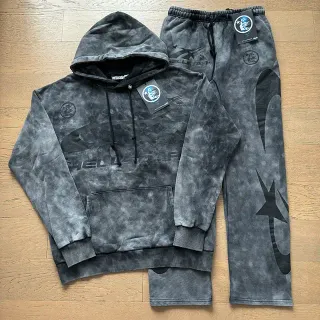 Hellstar Acid-Wash Graphic Tracksuit
