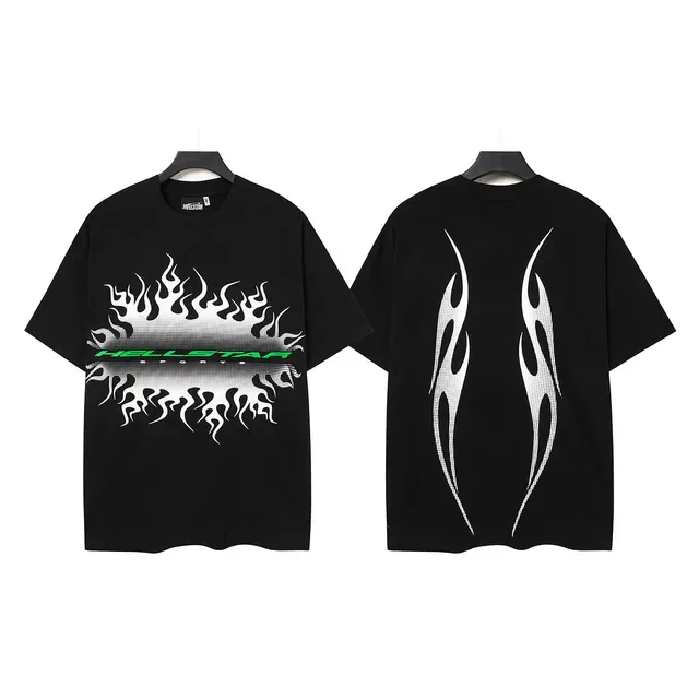 Hellstar Flame Graphic Oversized T-Shirt 4