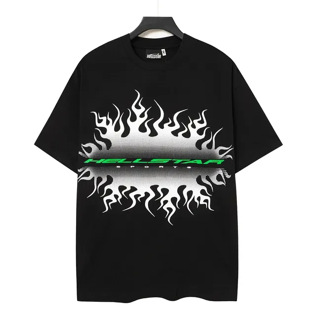 Hellstar Flame Graphic Oversized T-Shirt 5