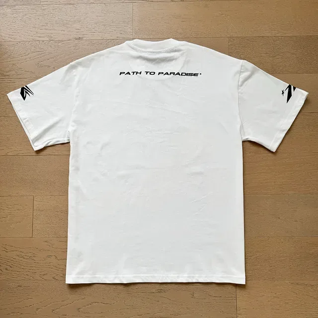 Hellstar Graphic Flame Print Off-White T-Shirt 11
