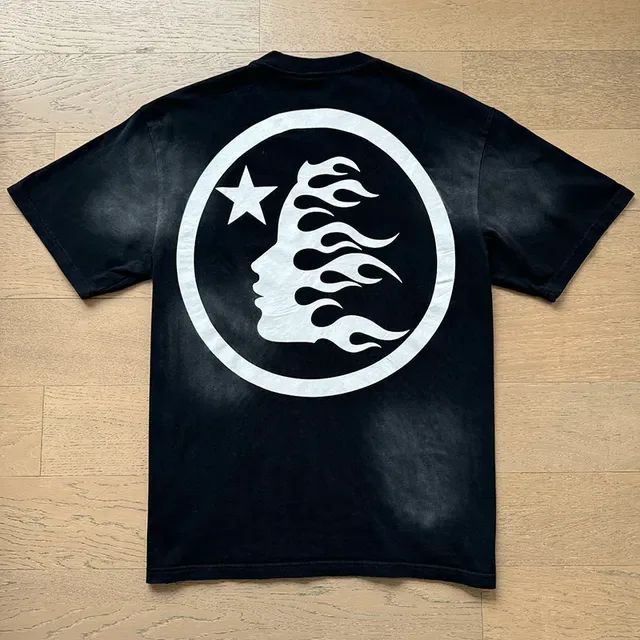 Hellstar Graphic Print Faded Black T-Shirt 4