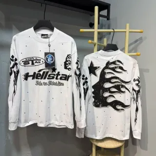 Hellstar Graphic Print Long-Sleeve Crewneck T-Shirt