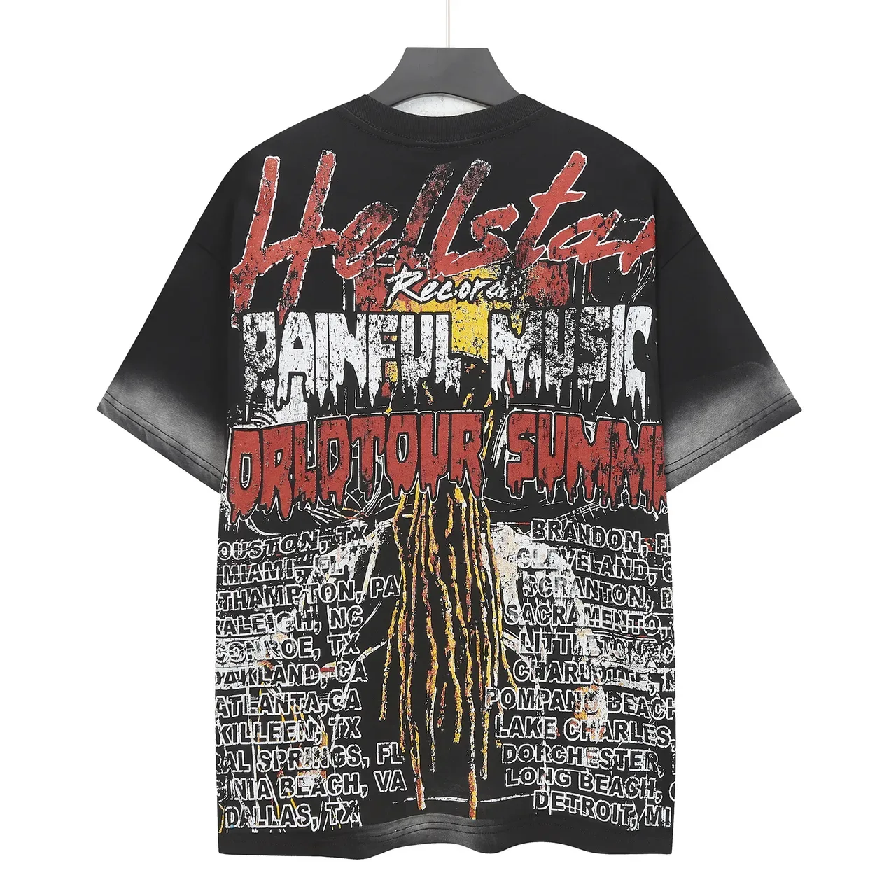 Hellstar Oversized Gradient Sleeve Graphic T-Shirt 3