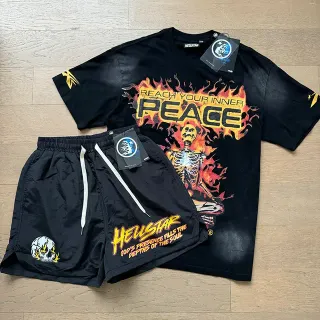 Hellstar Reach Your Inner Peace Graphic Black T-Shirt