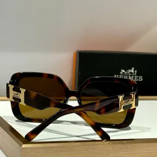 Hermès H de Hermès oversized কচ্ছপের খোলের মতো সানগ্লাস
