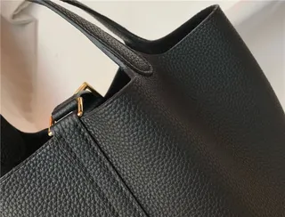 Hermès Picotin Lock 土褐色 粒面皮革 水桶包 12