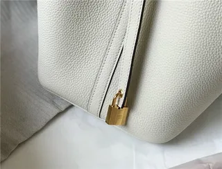 Hermès Picotin Lock 土褐色 粒面皮革 水桶包 23