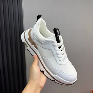 Hermès حذاء أسلوب حياة أبيض و بني