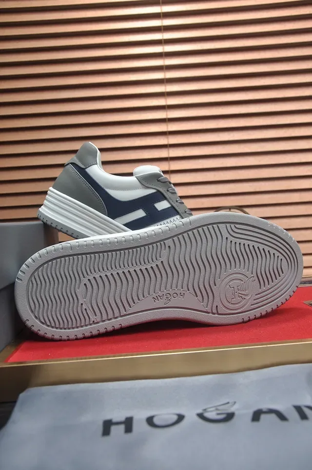 هوغان أبيض بحري low-top قاعدة متعددة الطبقات حذاء رياضي نمط حياة 7