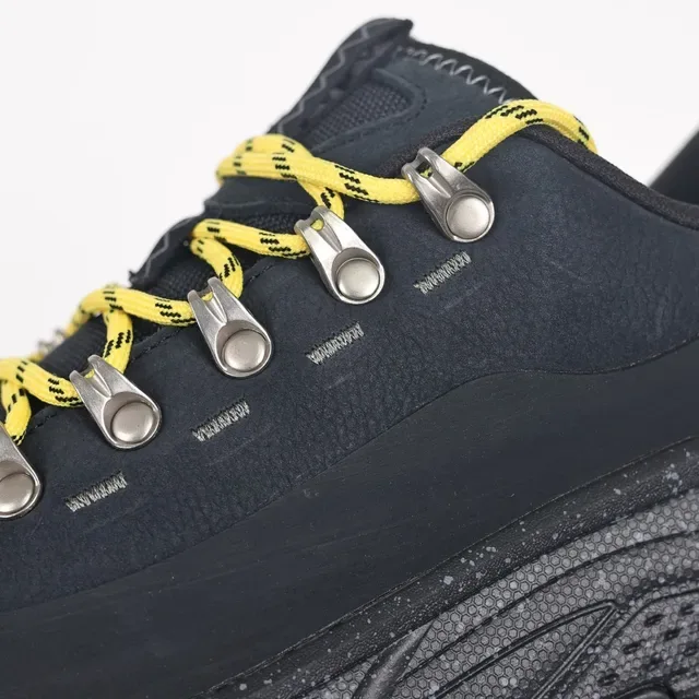 Hoka Black Yellow Mid-Cut Hiking Silhouette Nubuck/synthetic Upper Sneakers 6