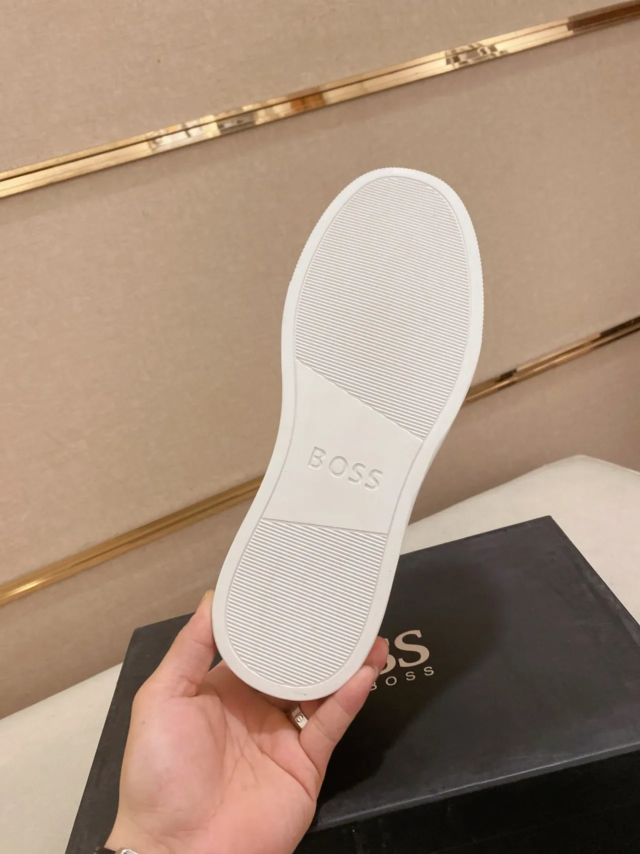 Hugo Boss 米色 Monogram 穆勒鞋 生活休闲鞋 2