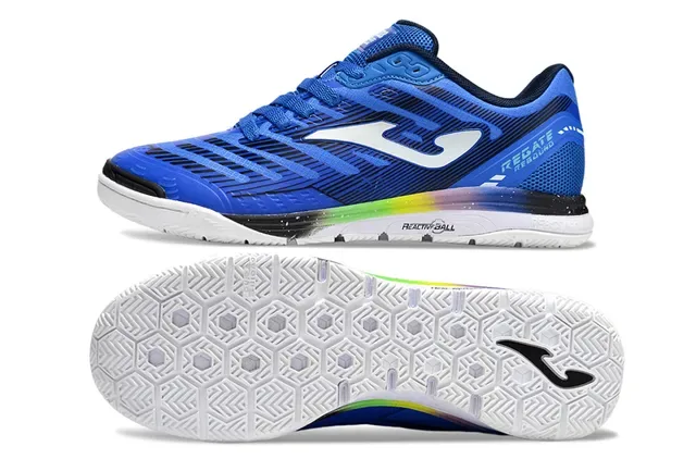 Joma Regate Low Top Blanc et Bleu Upper Synthétique Maille Sneakers 7