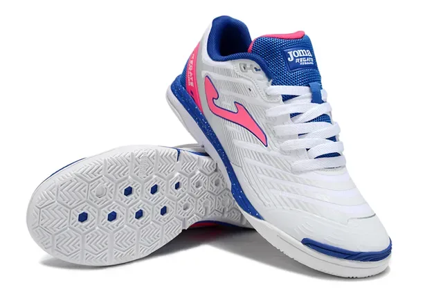 Joma Regate Low Top Blanc et Bleu Upper Synthétique Maille Sneakers 18