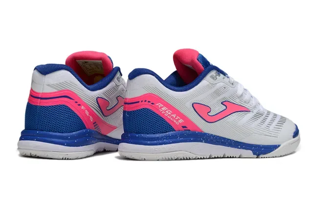 Joma Regate Low Top Blanc et Bleu Upper Synthétique Maille Sneakers 19