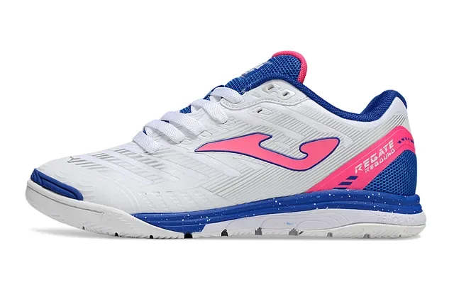 Joma Regate Low Top Blanc et Bleu Upper Synthétique Maille Sneakers 21