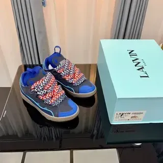 Lanvin Multicolor Chevron Strap Lifestyle Sneakers