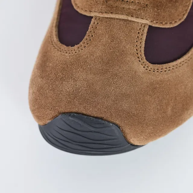 Loewe Brown Burgundy Mixed-Material Upper Oversized Anagram Logo Lifestyle Sneakers 5