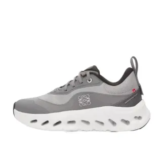 Loewe Engineered Gray White Sculpted Perforated Midsole Lifestyle Sneakers