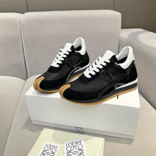 Loewe Flow Runner Black Suede and Nylon Lifestyle Sneakers