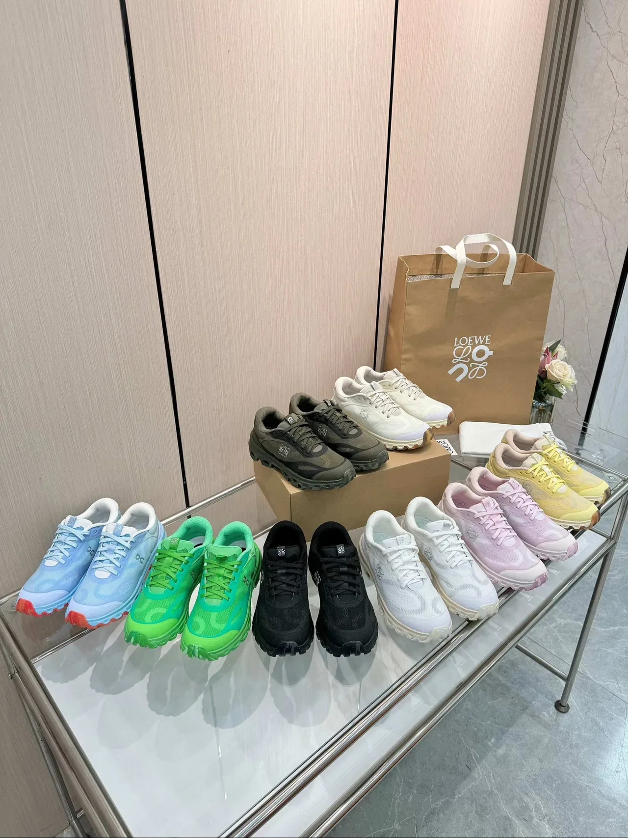 Loewe Flow Runner সাদা জীবনযাত্রা স্নিকার্স 6