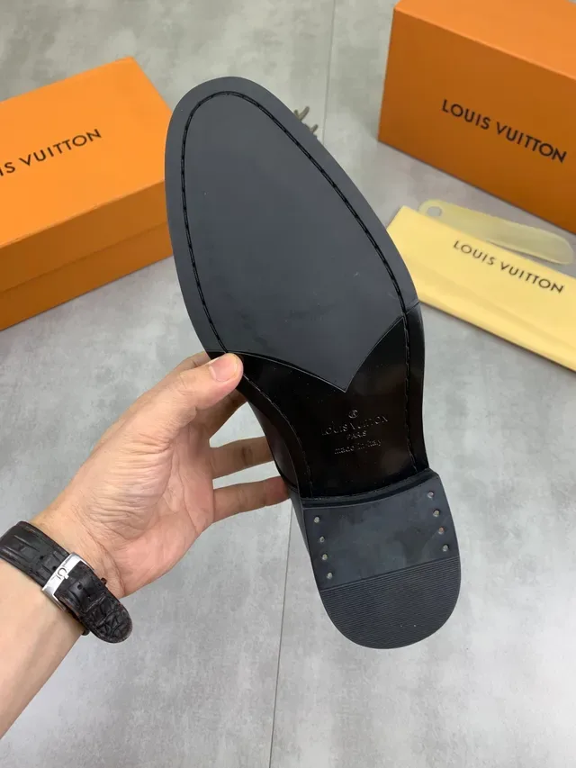 Louis Vuitton Black Cap Toe Oxford Shoes 2
