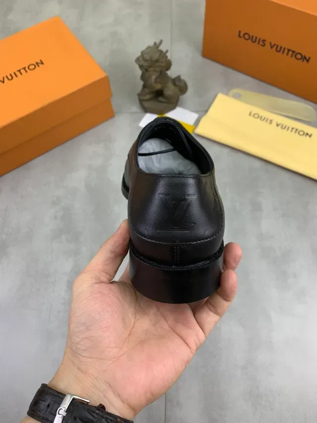 Louis Vuitton Black Cap Toe Oxford Shoes 3