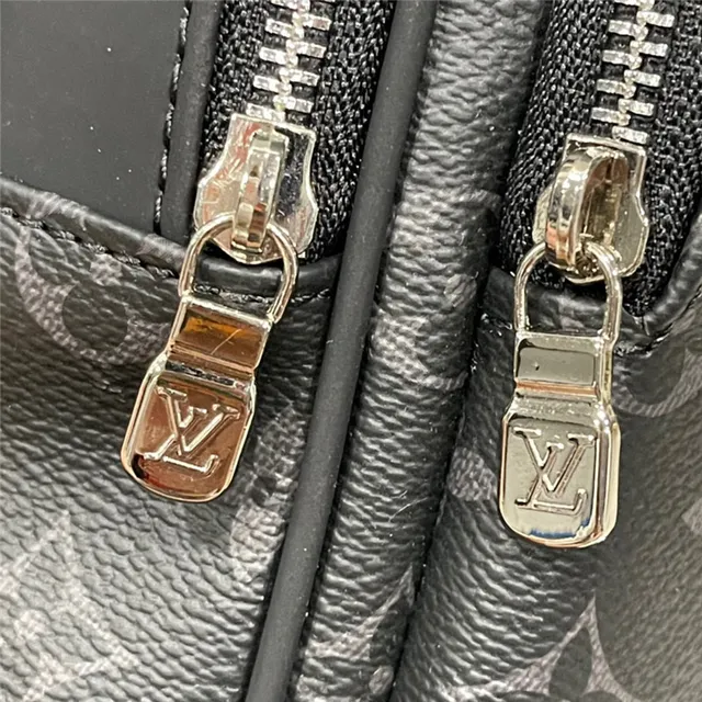 Louis Vuitton काला नारंगी मोनोग्राम-कोटेड कैनवास लेदर ट्रिम मेसेंजर बैग 4
