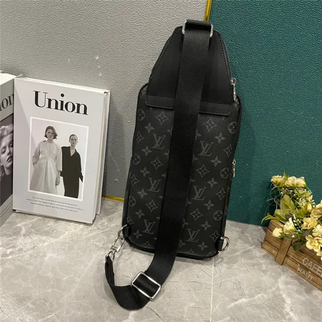 Louis Vuitton काला नारंगी मोनोग्राम-कोटेड कैनवास लेदर ट्रिम मेसेंजर बैग 7