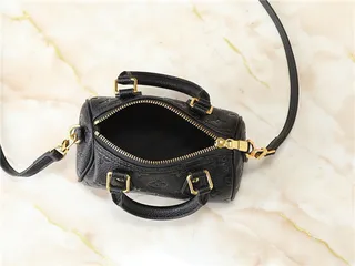 Louis Vuitton भूरा बेज संरचित टॉप हैंडल Monogram कैनवास टोट बैग 2