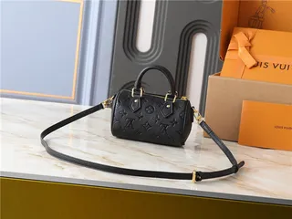 Louis Vuitton भूरा बेज संरचित टॉप हैंडल Monogram कैनवास टोट बैग 8