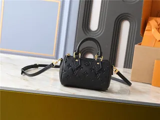Louis Vuitton भूरा बेज संरचित टॉप हैंडल Monogram कैनवास टोट बैग 10