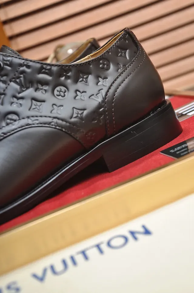 Louis Vuitton Brown Cap-Toe Oxford Shoes 2