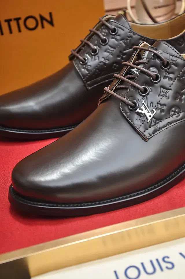Louis Vuitton Brown Cap-Toe Oxford Shoes 3