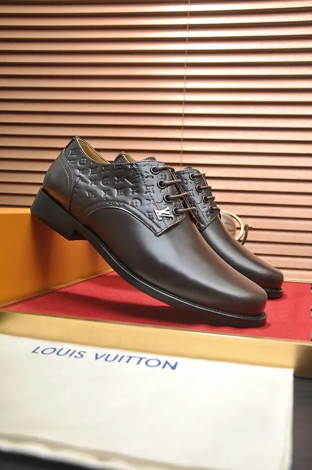 Louis Vuitton Brown Cap-Toe Oxford Shoes 9